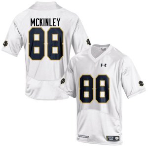 Notre Dame Fighting Irish Men's Javon McKinley #88 White Under Armour Authentic Stitched College NCAA Football Jersey WTD6299QV